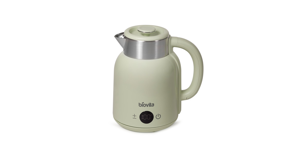 Fierbător electric BLISS, 2200W, 1.5L, temperatură ajustabilă, verde pastel, principala