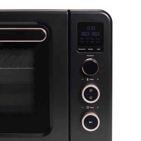 Cuptor electric Biovita DIVO, 1800W, 35L, 8 programe, ajustare timp și temperatură, Negru, panou