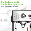 Espressor profesional, Biovita MAESTRO, 20 bari, rezervor de 3.8L, 3550W, pompă Ulka
