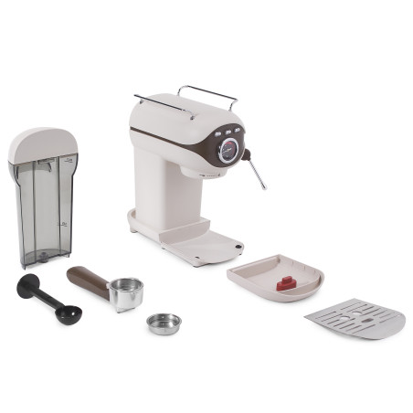 Espressor Biovita VELVET, 20 bari, 1100W, spumare lapte, rezervor 800ml, compact, componente