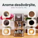 Espressor ROYAL, 1200W, 1.7L, 20 bari, carcasă inox, spumare, Argintiu