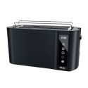Prăjitor de pâine cu carcasă din inox, 1500W, ELITE-4D, negru