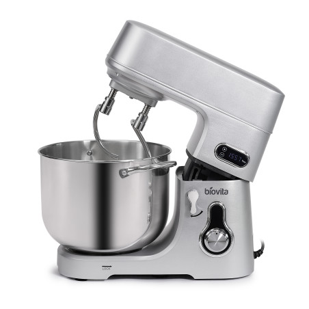 Mixer profesional cu bol TITAN, 11L, 2000W, motor silențios cu inducție, accesorii inox 5