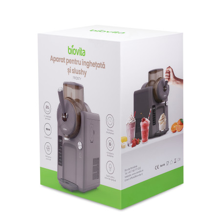 Aparat pentru înghețată și slushy, FROSTY, 150W, refrigerare automată, 2L capacitate, 6 programe prestabilite 3