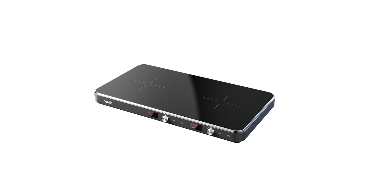 Plită cu inducție ONIX-DUO, 3400W, 2 zone de gătire, 10 trepte de putere, timer 1