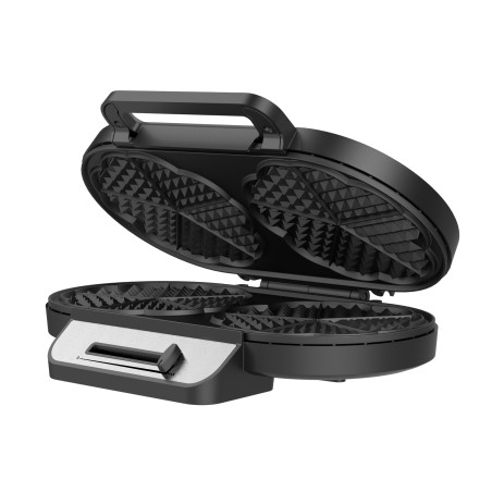 Aparat pentru vafe / gofre YUMMY-DUO, 1200W, plăci ceramice, 2 vafe 2