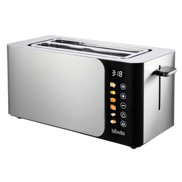 Prăjitor de pâine cu 4 felii, VISTA, 1500W, afișaj tactil, programe prestabilite, design inox 1