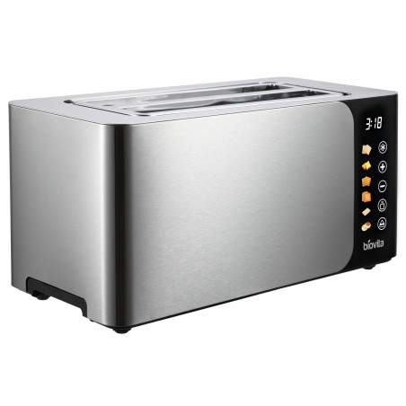 Prăjitor de pâine cu 4 felii, VISTA, 1500W, afișaj tactil, programe prestabilite, design inox 3