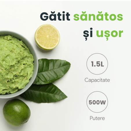 Tocător pentru alimente, 500W, 1.5 Litri, Biovita Storm, Rosu 4