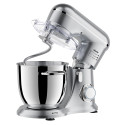 Mixer cu bol ELLA, 1300W, bol inox 4.5L, 10 viteze, 3 accesorii inox, design compact, argintiu 4