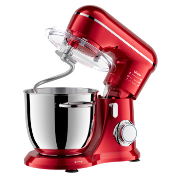copy of Mixer cu bol ELLA, 1300W, bol inox 4.5L, 10 viteze, 3 accesorii inox, design compact, roșu 4