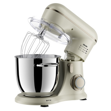 Mixer cu bol ELLA, 1300W, bol inox 4.5L, 10 viteze, 3 accesorii inox, design compact, crem 1
