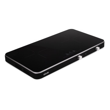 Plită cu inducție ONIX-DUO, 3400W, 2 zone de gătire, 10 trepte de putere, timer, profil stanga