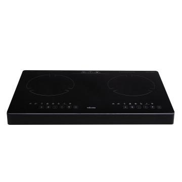 Plită vitroceramică, VITRA-DUO, 3100W, 2 zone de gătire, 9 trepte de putere, timer, fata