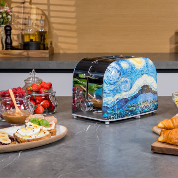 Prăjitor de pâine VINCENT, 900W, 6 trepte, inox, design unic 4