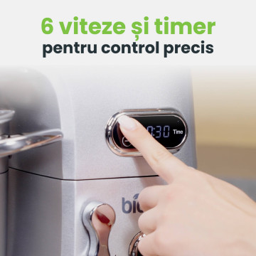 Mixer profesional cu bol TITAN, 11L, 2000W, motor silențios cu inducție, accesorii inox 5