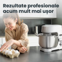Mixer profesional cu bol TITAN, 11L, 2000W, motor silențios cu inducție, accesorii inox 8