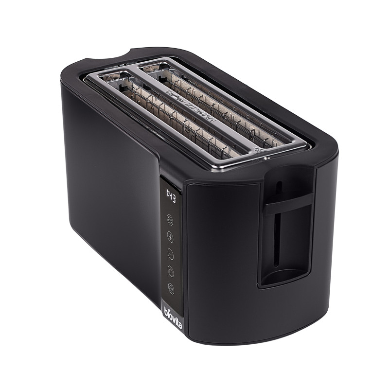 Prăjitor de pâine cu carcasă din inox, 1500W, ELITE-4D, negru 1