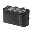 Prăjitor de pâine cu carcasă din inox, 1500W, ELITE-4D, negru 2