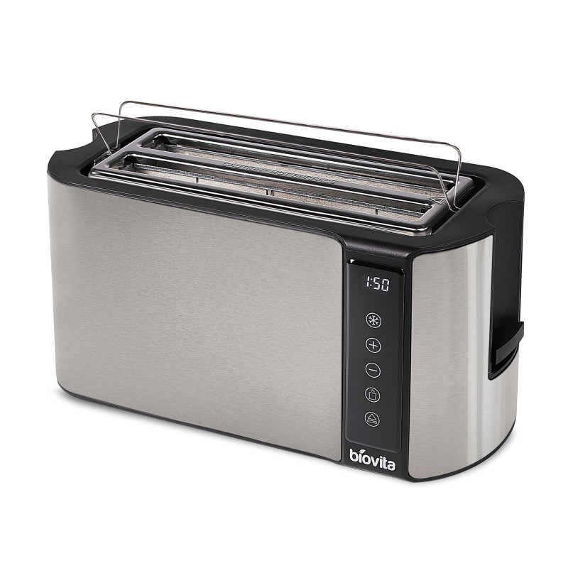 Prăjitor de pâine cu carcasă din inox, 1500W, ELITE-4D, argintiu 2