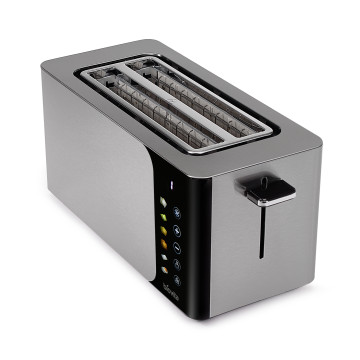 Prăjitor de pâine cu 4 felii, VISTA, 1500W, afișaj tactil, programe prestabilite, design inox 1