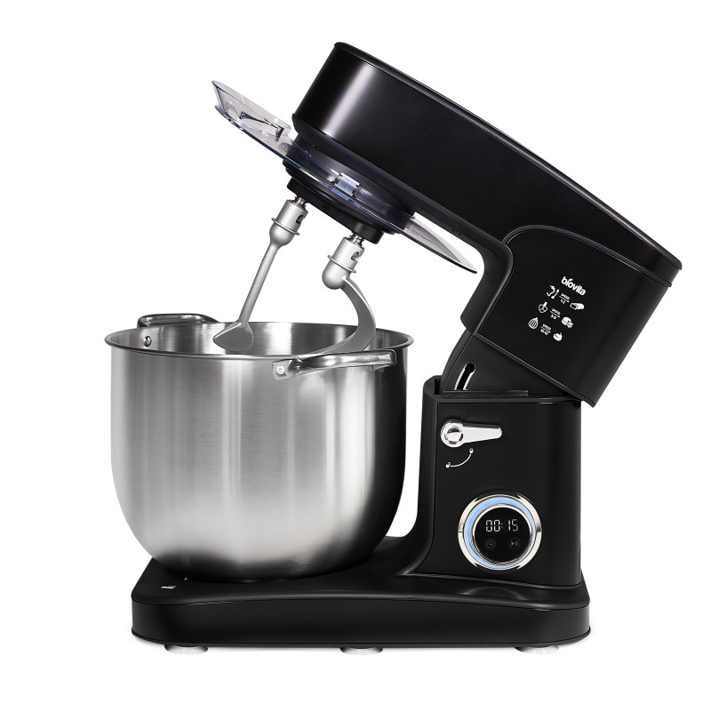 Mixer cu bol MEGA, 16L, 2800W, capacitate 3.2 kg de făină, 12 viteze, timer digital 6