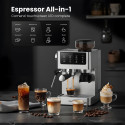 Espressor Biovita OPERA, 1350W, 20 bari, 5 programe, râșniță. Rezervor 1.8L, spumare lapte și afișaj tactil digital.