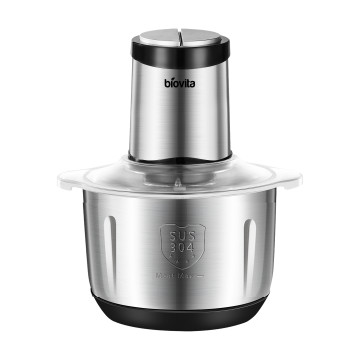 Tocător electric pentru legume, VORTEX, 4L, 800W, vas inox 4L, chopper cu 4 lame inox, cuplaj metalic, 2 viteze.