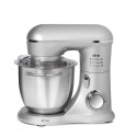 Mixer cu bol ELLA, 1300W, bol inox 4.5L, 10 viteze, 3 accesorii, design compact, argintiu 4
