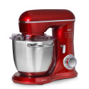 Mixer cu bol ELLA, 1300W, bol inox 4.5L, 10 viteze, 3 accesorii, design compact, roșu 2