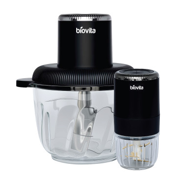 Tocător electric cu vas de 3 litri și 300 ml, putere de 500W. Chopper cu lame din oțel inoxidabil.