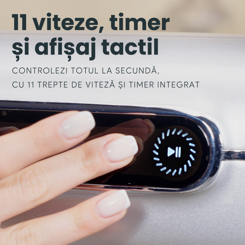 Mixer cu bol profesional, 7L din inox, 1800W, 2.4 kg aluat, carcasă aluminiu, silențios, MB-1800-MAX PRO, Argintiu 4