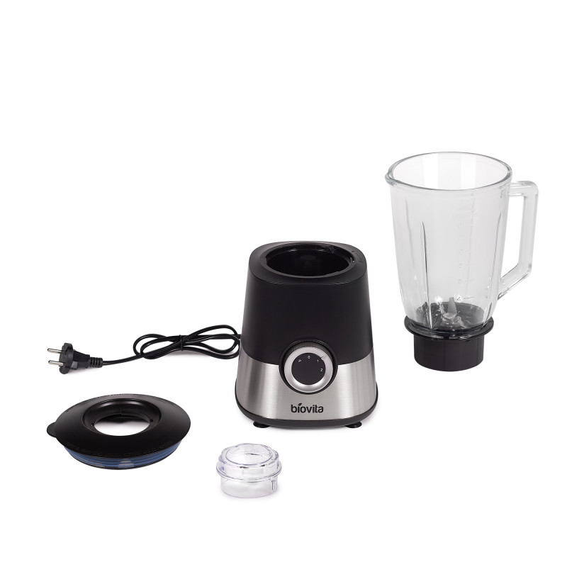 Blender ECO-BLEND, 800W, vas sticlă 1.5L, lame inox, 2 viteze cu puls, componente