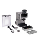 Espressor Biovita OPERA, 1350W, 20 bari, 5 programe, râșniță. Rezervor 1.8L, spumare lapte și afișaj tactil digital, componente
