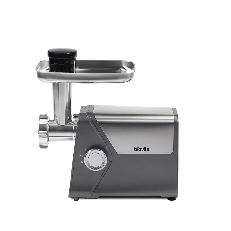Mașină de tocat carne Biovita MAX-2400, 2400W, 3 site metalice, lateral