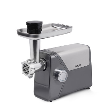 Mașină de tocat carne Biovita MAX-2400, 2400W, 3 site metalice, accesorii, profil