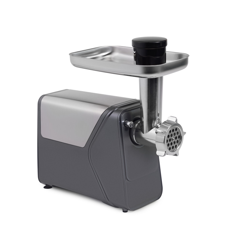 Mașină de tocat carne Biovita MAX-2400, 2400W, 3 site metalice, accesorii, profil dreapta