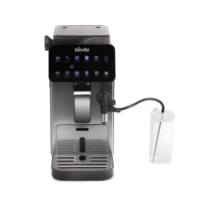 Espressor automat, IMPRESSO, 2L, râșniță încorporată, spumare automată, 10 programe, 15 Bari, 1450W, front