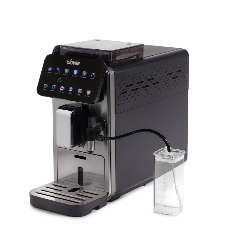 Espressor automat, IMPRESSO, 2L, râșniță încorporată, spumare automată, 10 programe, 15 Bari, 1450W, profil dreapta