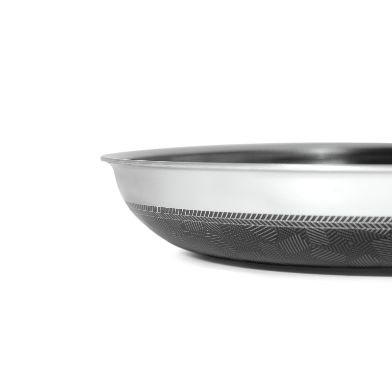 Tigaie inox și ceramică, VERO-PAN-24, 24 cm, suprafață antiaderentă cu 3 straturi, inaltime