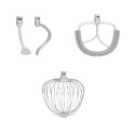 Accesorii pentru Mixer cu bol MEGA, 16L, 2800W, carlig de framantat, paleta de amestec si tel pentru spume