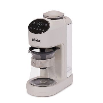 Aparat cafea, râșniță încorporată, cafea boabe sau măcinată, programare 24h, Biovita MATINA, dreapta