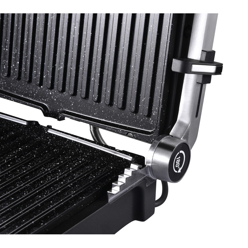 Sandwich maker și grătar electric, plăci ceramice, grill 180°, 2000W, PANINI-LUX