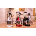 Mixer cu bol de 6L din inox, 1500W, cu tocător și blender, Alb