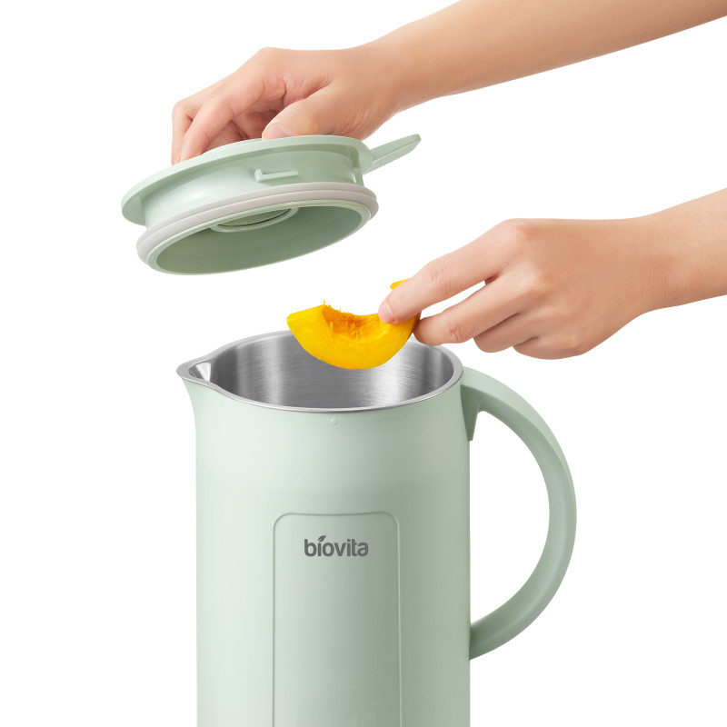 Blender cu încălzire BETTY, 1.25 L, 800 W, 8 programe, pornire programată, lame din inox, verde 3