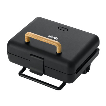Sandwich maker CRISPY-2, 800 W, plăci ceramice detașabile, 180°, negru