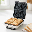 Sandwich maker CRISPY-4, 1600 W, plăci ceramice detașabile, 180°, crem 3