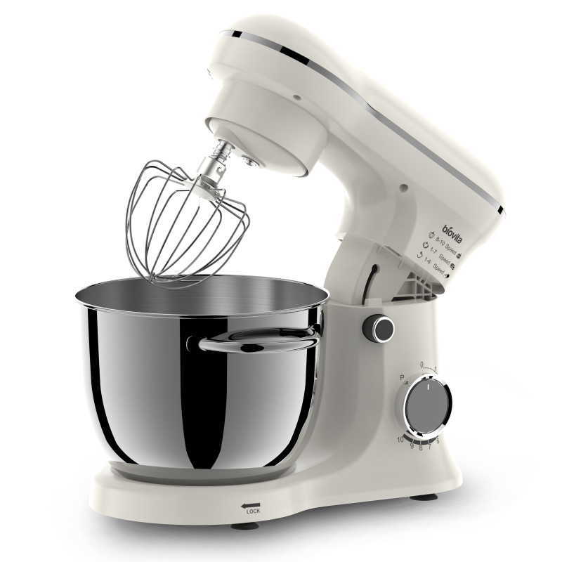 Mixer cu bol EVA, 1300 W, bol inox 4 L, 10 viteze, crem 2