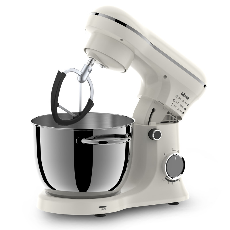 Mixer cu bol EVA, 1300 W, bol inox 4 L, 10 viteze, crem 4