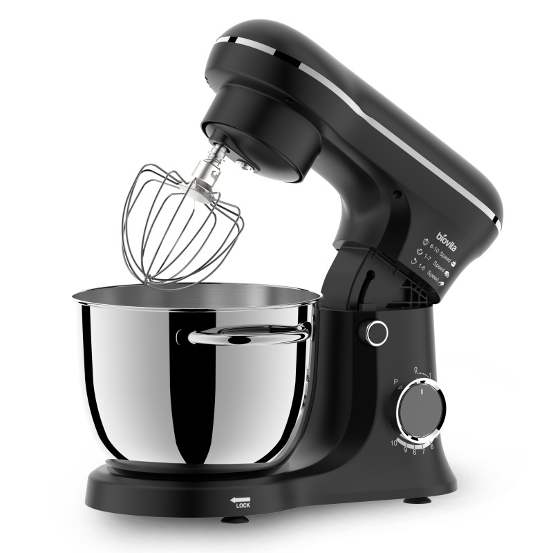 Mixer cu bol EVA, 1300 W, bol inox 4 L, 10 viteze, negru 2